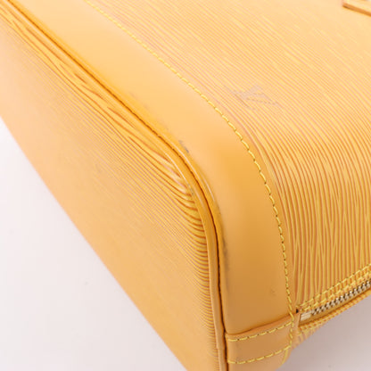 Sac à main Louis Vuitton Alma PM en cuir épi jaune M52149