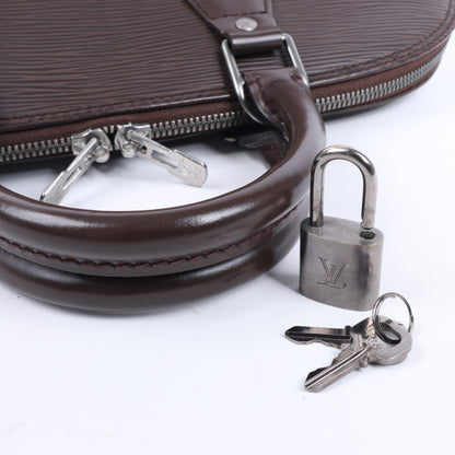 Louis Vuitton Epi Leather Alma PM Handbag in Brown M5214D