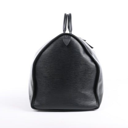Louis Vuitton Epi Leather Keepall 55 Travel Bag in Black M59052