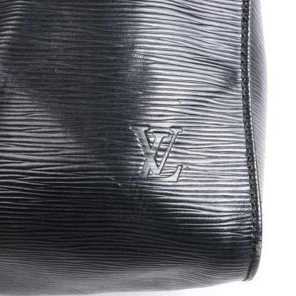 Louis Vuitton Epi Leather Keepall 55 Travel Bag in Black M59052