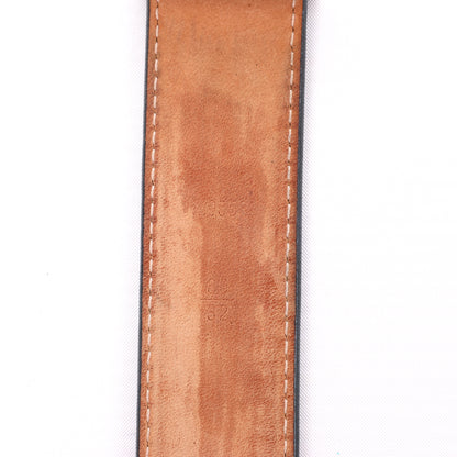 Ceinture Louis Vuitton en cuir épi LV Initiales 80 32 en noir