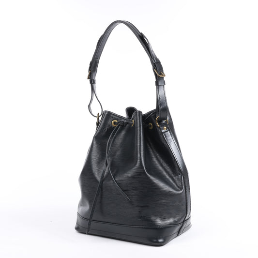 Sac bandoulière Louis Vuitton Noe en cuir Epi noir M59002