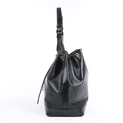 Sac bandoulière Louis Vuitton Noe en cuir Epi noir M59002