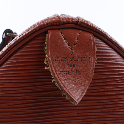 Sac à main Louis Vuitton Speedy 25 en cuir épi marron M43013