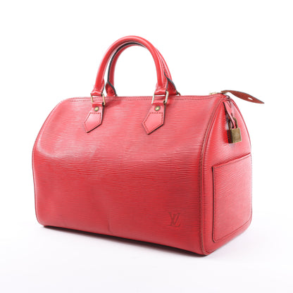 Louis Vuitton Epi Leder Speedy 30 Handtasche in Rot M43007