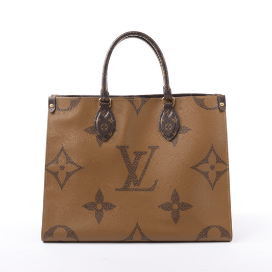 Louis Vuitton Riesiges Monogramm Reverse On the Go MM in Braun M45321