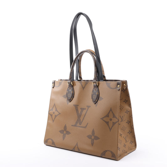 Louis Vuitton Riesiges Monogramm Reverse On the Go MM in Braun M45321