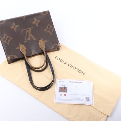 Louis Vuitton Riesiges Monogramm Reverse On the Go MM in Braun M45321