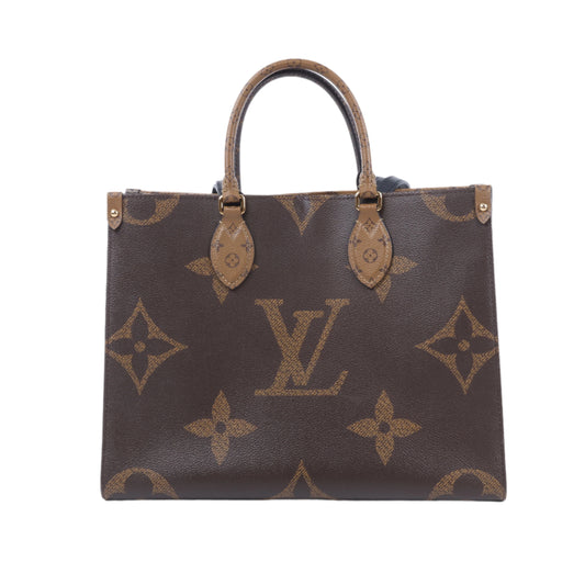 Louis Vuitton Riesiges Monogramm Reverse On the Go MM in Braun M45321