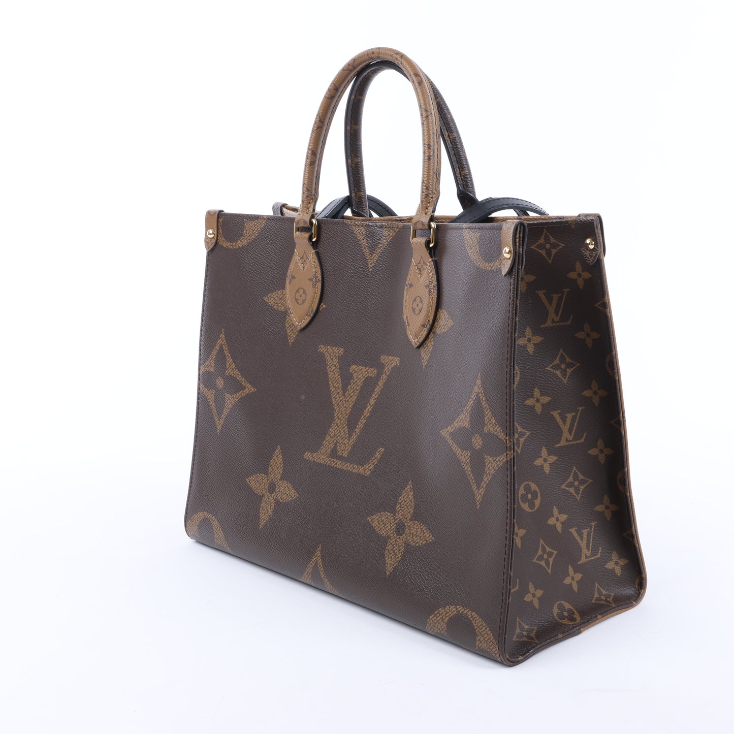 Louis Vuitton Riesiges Monogramm Reverse On the Go MM in Braun M45321