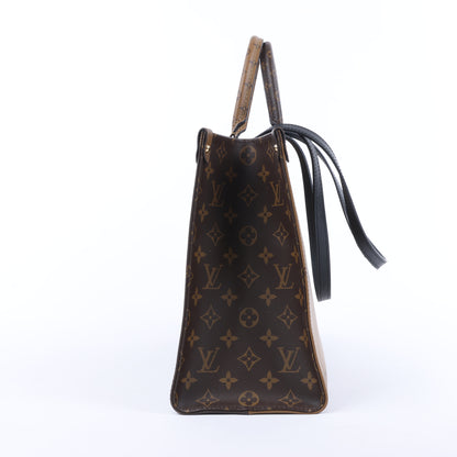 Louis Vuitton Riesiges Monogramm Reverse On the Go MM in Braun M45321