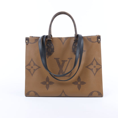 Louis Vuitton Riesiges Monogramm Reverse On the Go MM in Braun M45321