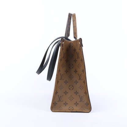 Louis Vuitton Riesiges Monogramm Reverse On the Go MM in Braun M45321