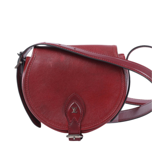 Louis Vuitton LV-Logo x Tanblan-Umhängetasche aus Leder in Rot M55506