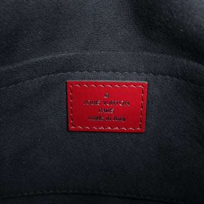 Louis Vuitton LV-Logo x Tanblan-Umhängetasche aus Leder in Rot M55506