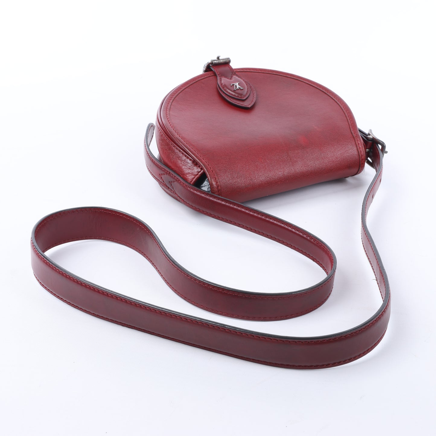 Louis Vuitton LV-Logo x Tanblan-Umhängetasche aus Leder in Rot M55506