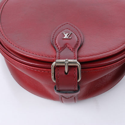 Louis Vuitton LV-Logo x Tanblan-Umhängetasche aus Leder in Rot M55506