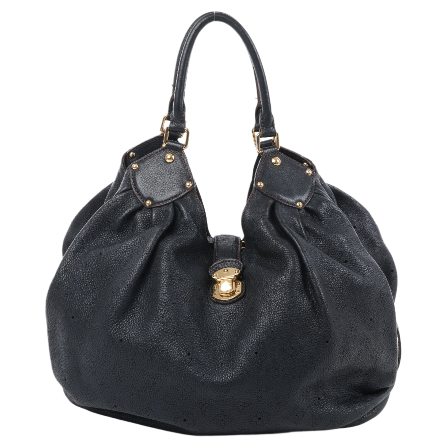 Louis Vuitton Mahina Lunar L Handtasche aus Leder in Schwarz M95765