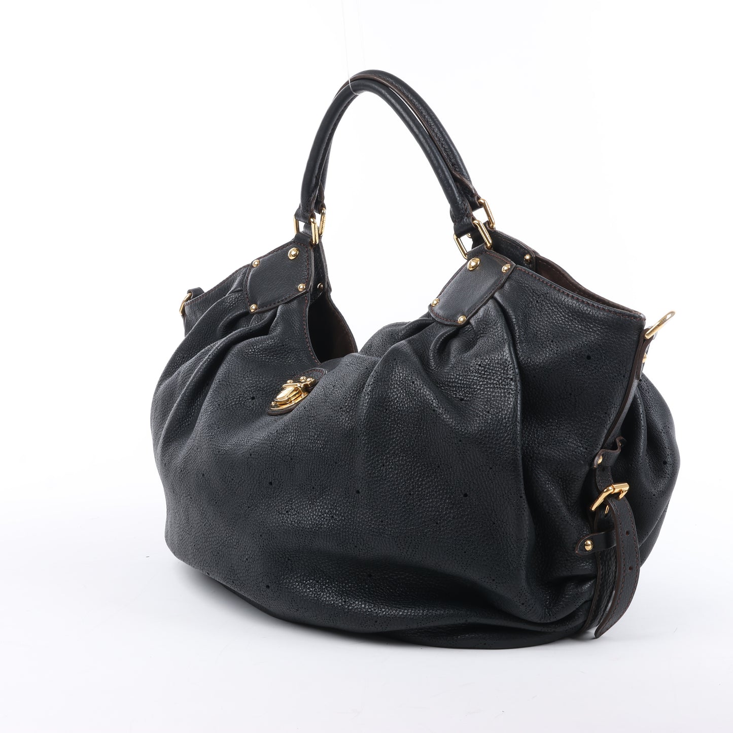 Louis Vuitton Mahina Lunar L Handtasche aus Leder in Schwarz M95765