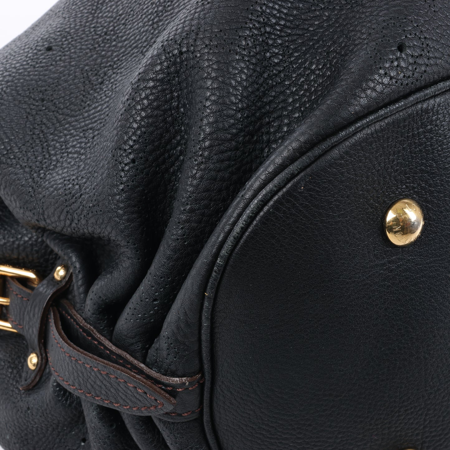 Louis Vuitton Mahina Lunar L Handtasche aus Leder in Schwarz M95765