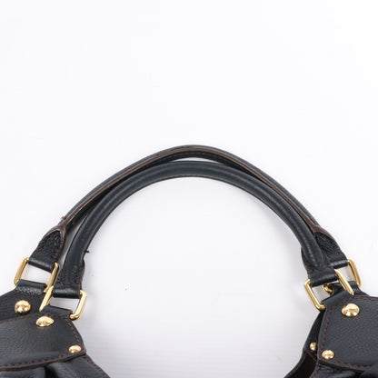 Louis Vuitton Mahina Lunar L Handtasche aus Leder in Schwarz M95765