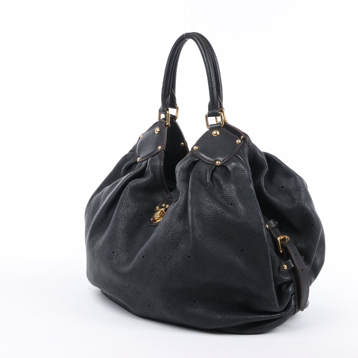 Louis Vuitton Mahina Lunar L Handtasche aus Leder in Schwarz M95765