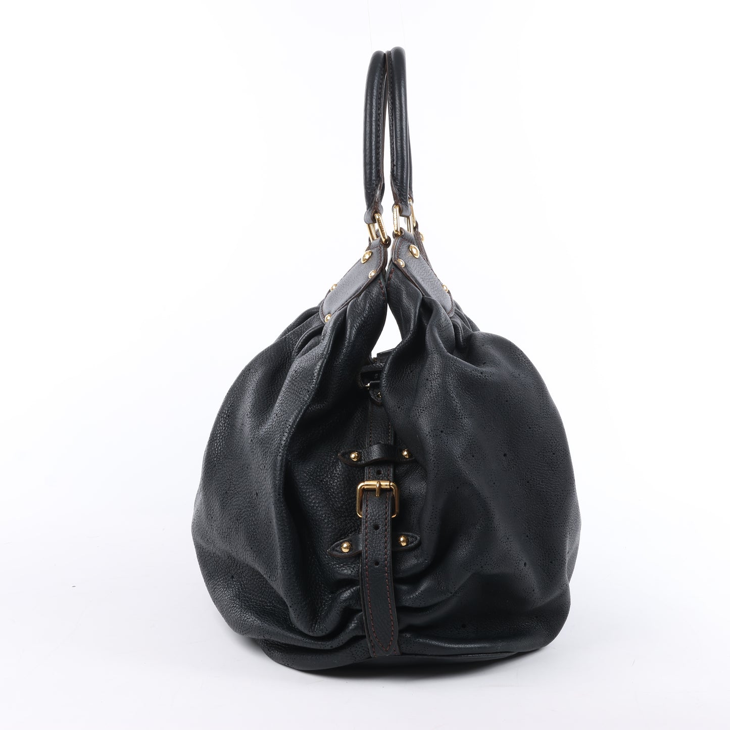 Louis Vuitton Mahina Lunar L Handtasche aus Leder in Schwarz M95765