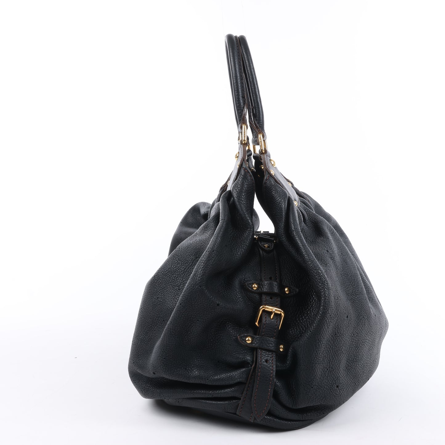 Louis Vuitton Mahina Lunar L Handtasche aus Leder in Schwarz M95765