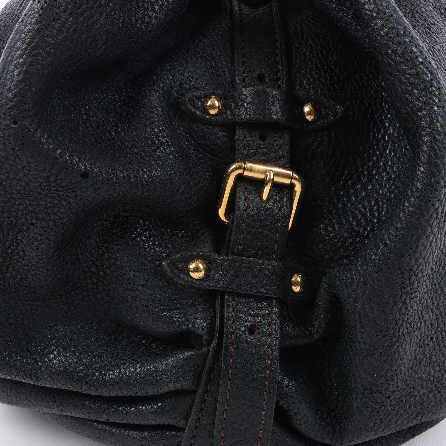 Louis Vuitton Mahina Lunar L Handtasche aus Leder in Schwarz M95765