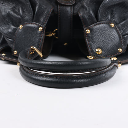 Louis Vuitton Mahina Lunar L Handtasche aus Leder in Schwarz M95765