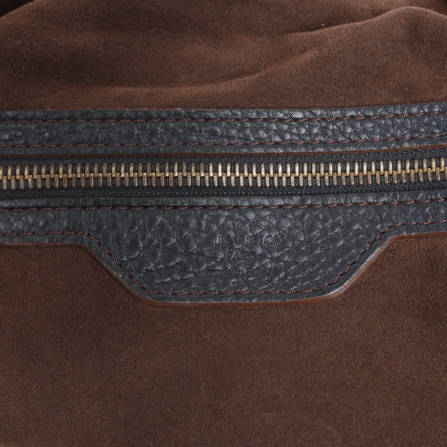 Louis Vuitton Monogram Mahina L Lunar PM Handtasche aus Leder in Schwarz M95765