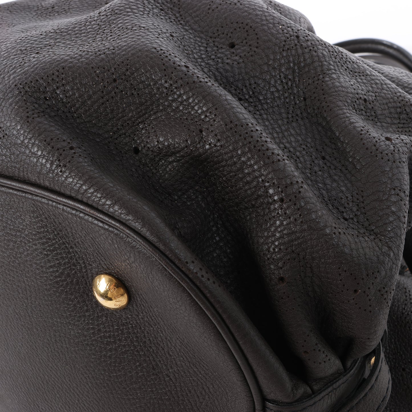 Louis Vuitton Monogram Mahina Leder Lunar XL Handtasche in Braun M93810