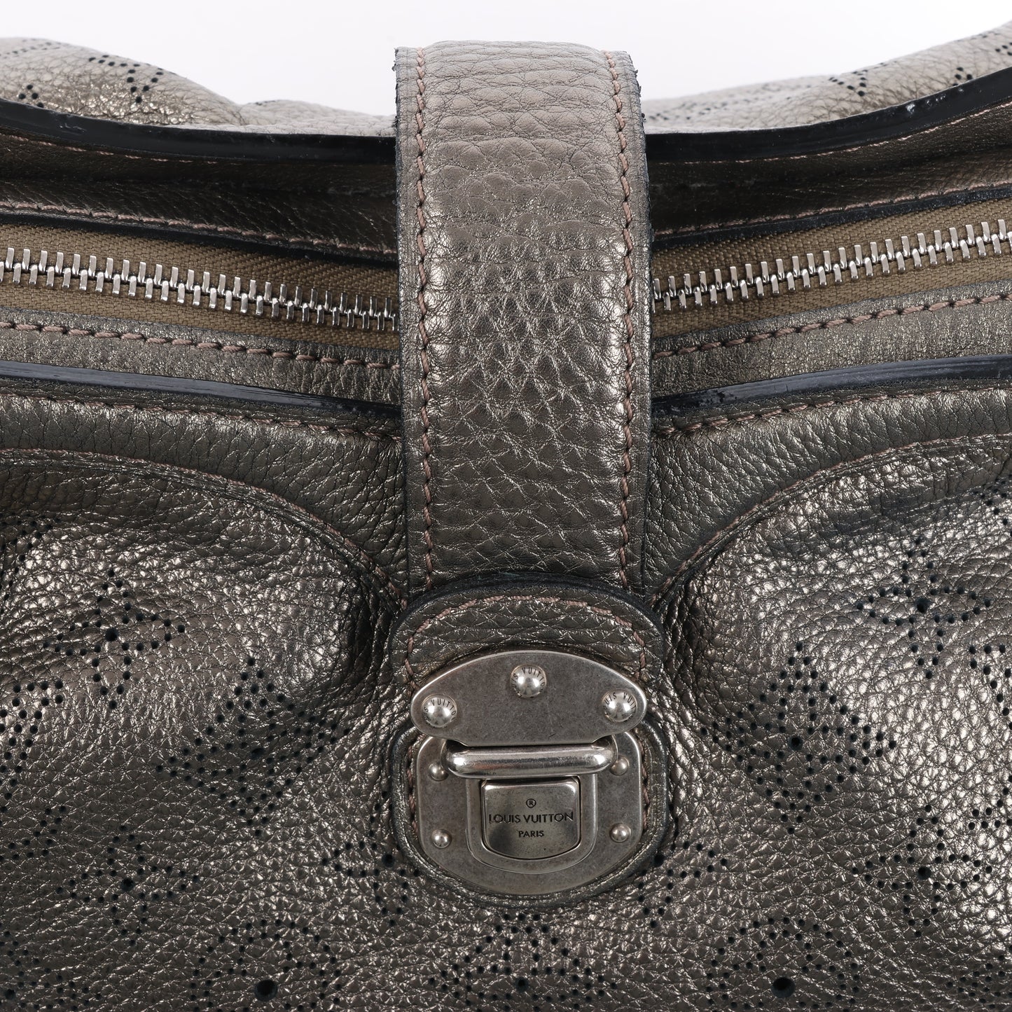 Sac à bandoulière Louis Vuitton Solar XS en cuir métallisé Monogram Mahina, bronze M95717