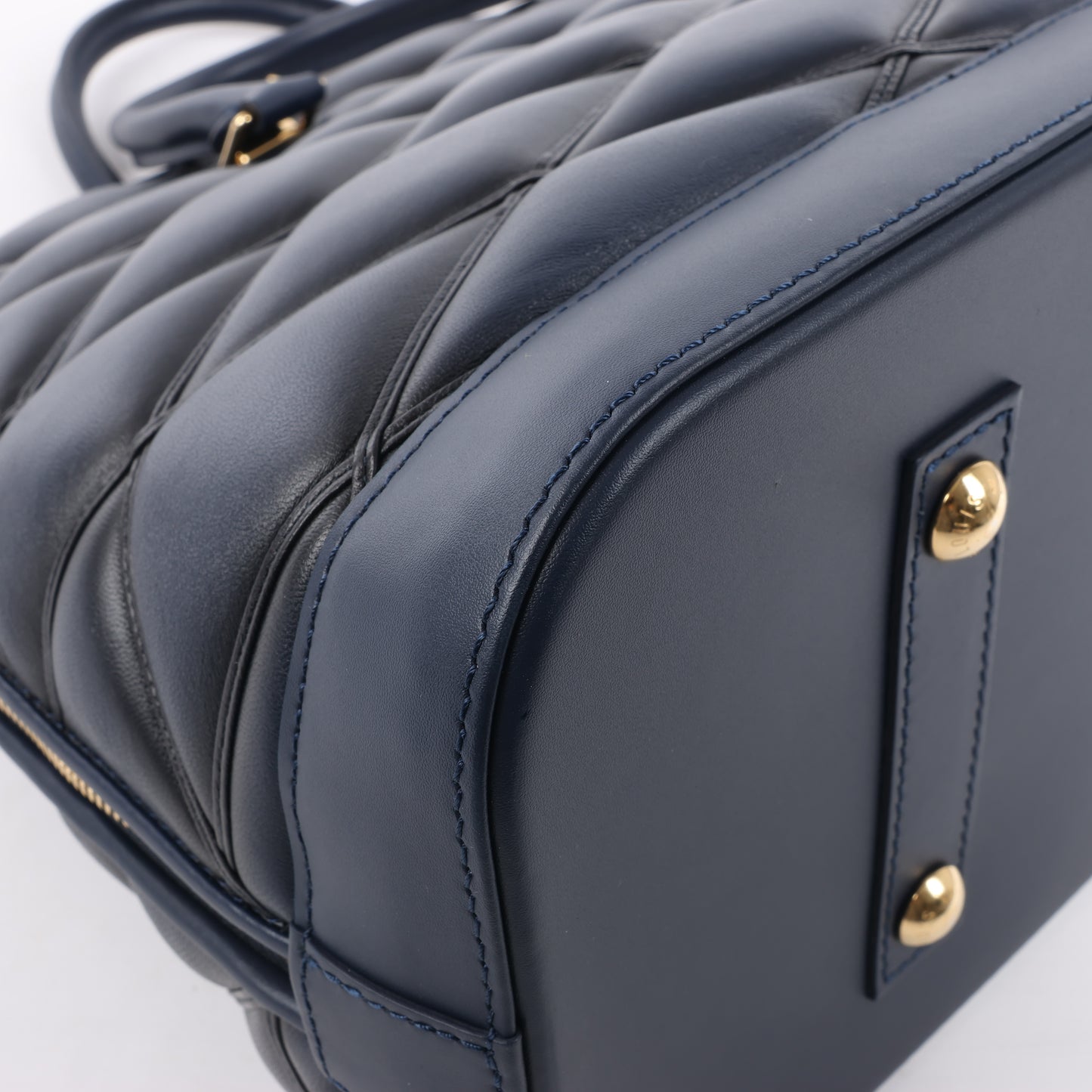 Louis Vuitton Malletage Alma GM Handtasche in Marineblau M23723