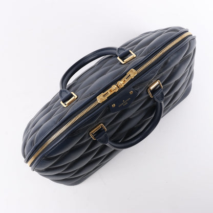 Louis Vuitton Malletage Alma GM Handbag in Navy Blue M23723