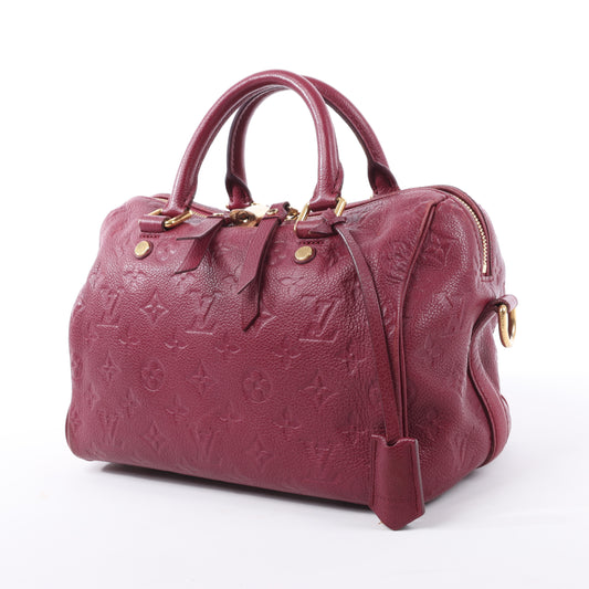 Louis Vuitton Monogram Empreinte Speedy 25 Bandoulière 2Way Handtasche in Aurore M40827