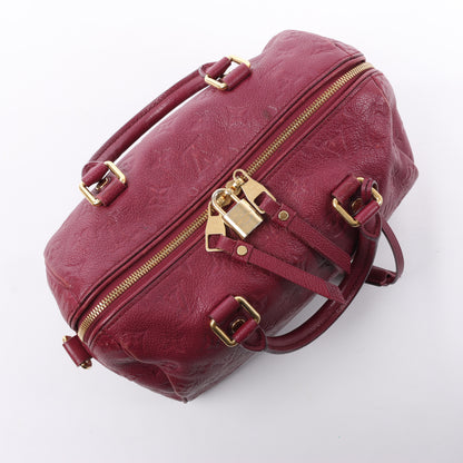 Louis Vuitton Monogram Empreinte Speedy 25 Bandoulière 2Way Handbag in Aurore M40827