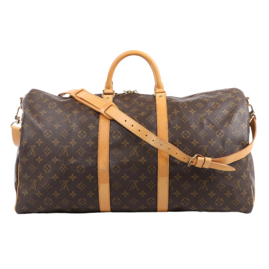 Louis Vuitton Monogram Canvas Keepall Bandoulière 55 Reisetasche M41414