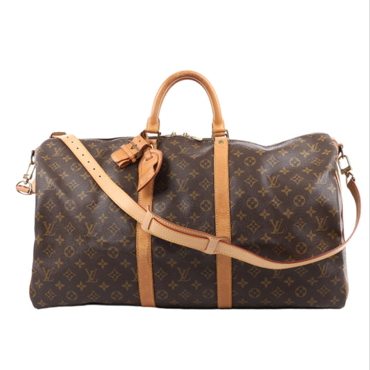 Sac de voyage Louis Vuitton Keepall Bandoulière 55 en toile Monogram M41414