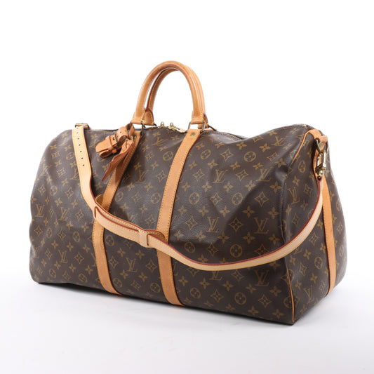 Sac de voyage Louis Vuitton Keepall Bandoulière 55 en toile Monogram M41414