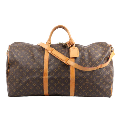 Louis Vuitton Monogram Canvas Keepall Bandoulière 60 Travel Bag M41412