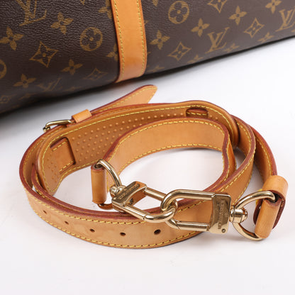 Louis Vuitton Monogram Canvas Keepall Bandoulière 60 Travel Bag M41412