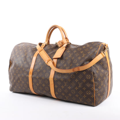 Louis Vuitton Monogram Canvas Keepall Bandoulière 60 Travel Bag M41412