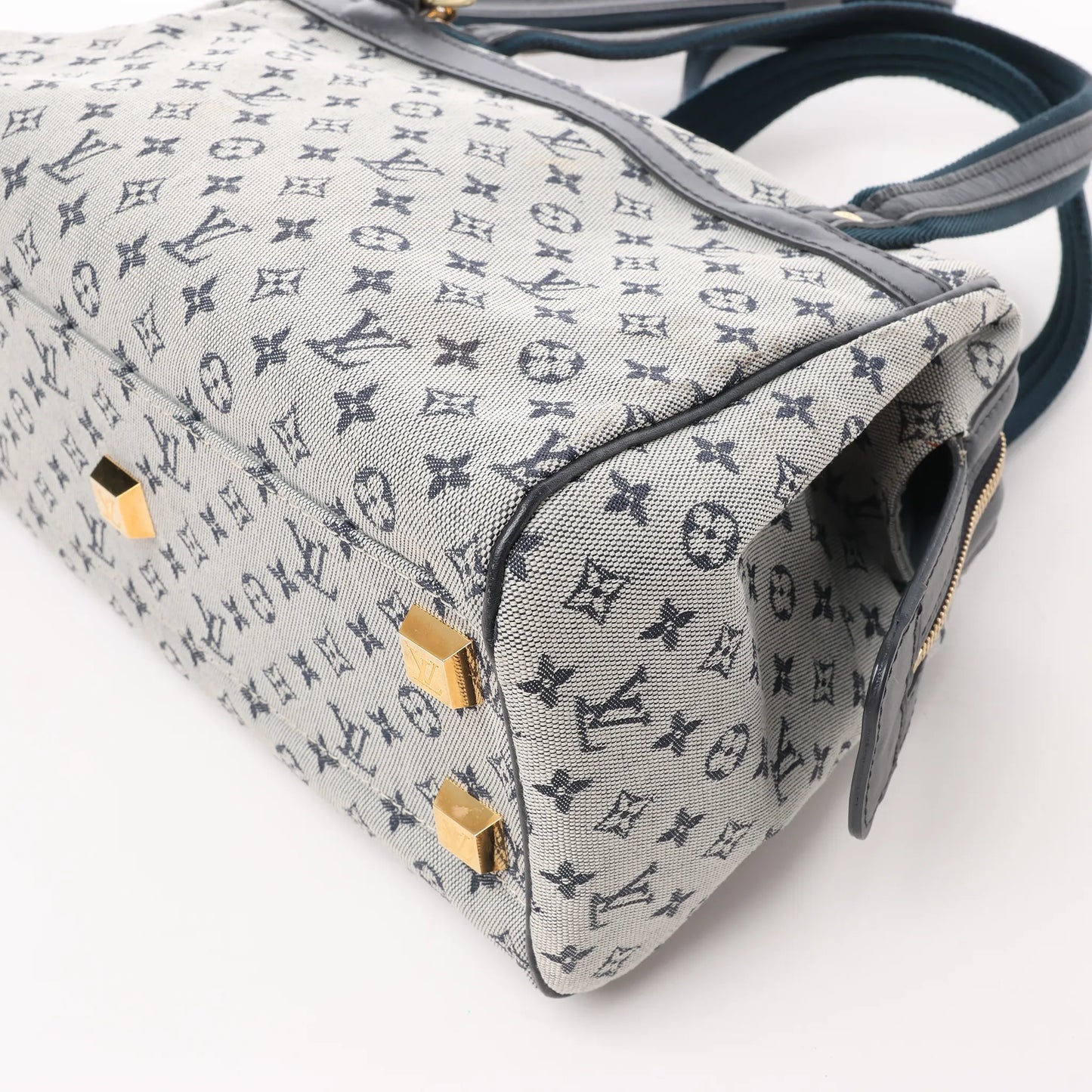 Louis Vuitton Monogram Mini Josephine PM Handtasche in Grau und Marineblau M92312