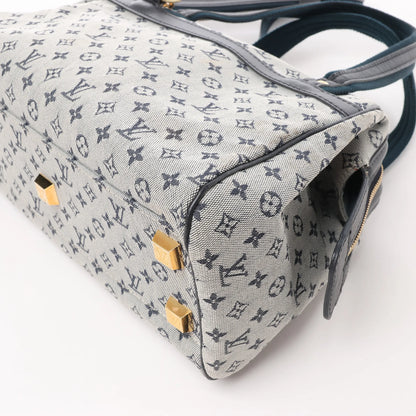 Louis Vuitton Monogram Mini Josephine PM Handtasche in Grau und Marineblau M92312