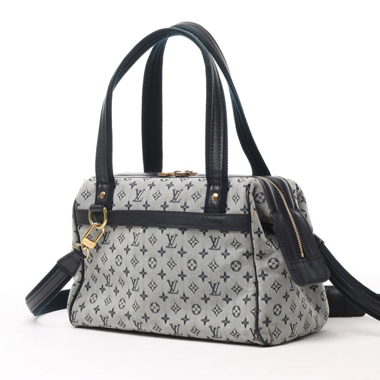 Louis Vuitton Monogram Mini Josephine PM Handtasche in Grau und Marineblau M92312