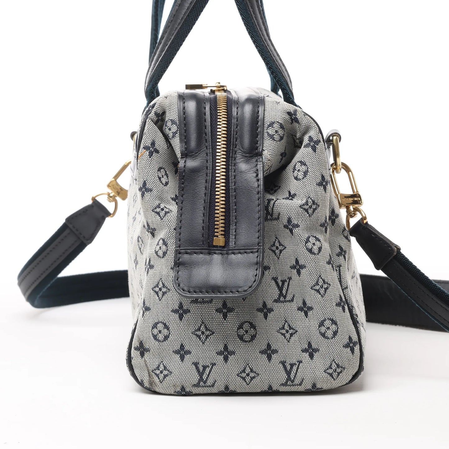 Louis Vuitton Monogram Mini Josephine PM Handtasche in Grau und Marineblau M92312