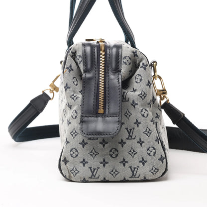Louis Vuitton Monogram Mini Josephine PM Handtasche in Grau und Marineblau M92312