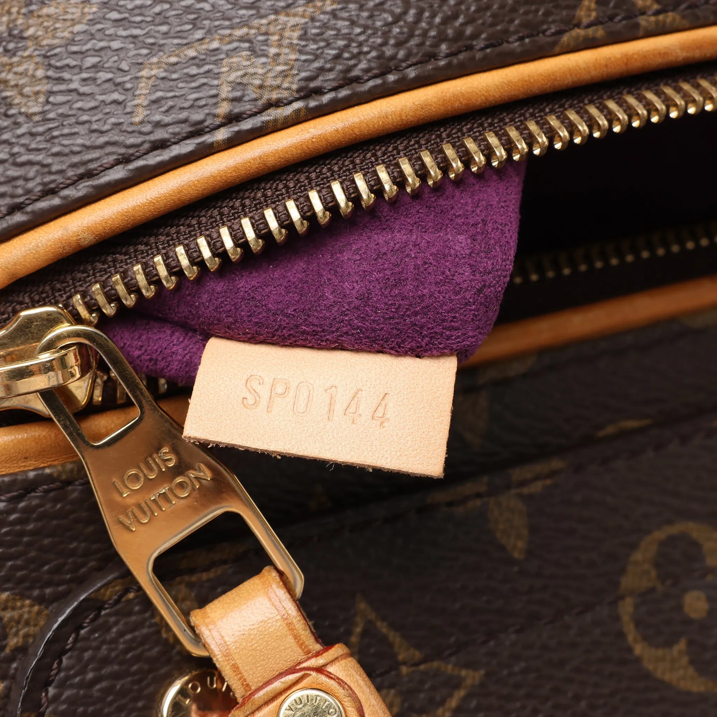 Louis Vuitton Monogram Olympe Shoulder Bag in Purple x Brown M41057