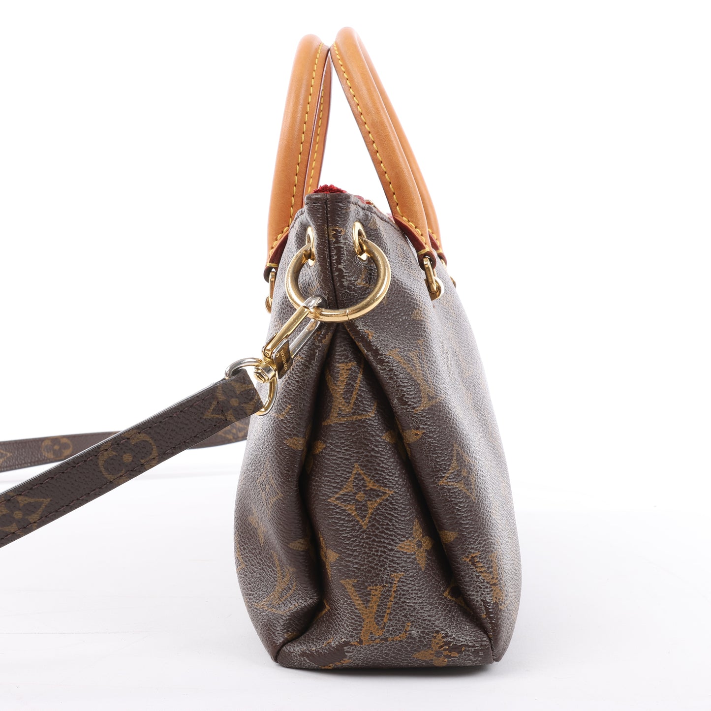 Louis Vuitton Monogram Pallas BB 2Way Handtasche in Rot M50068